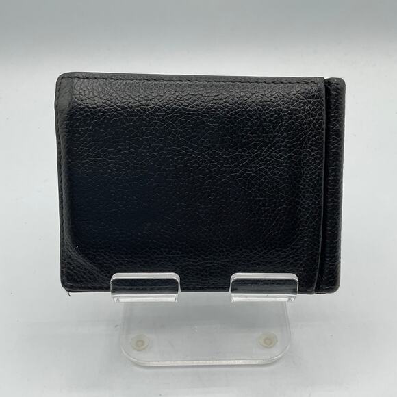 Balenciaga Bifold Leather Card Holder with Money Clip - Black - Picture 2 of 8